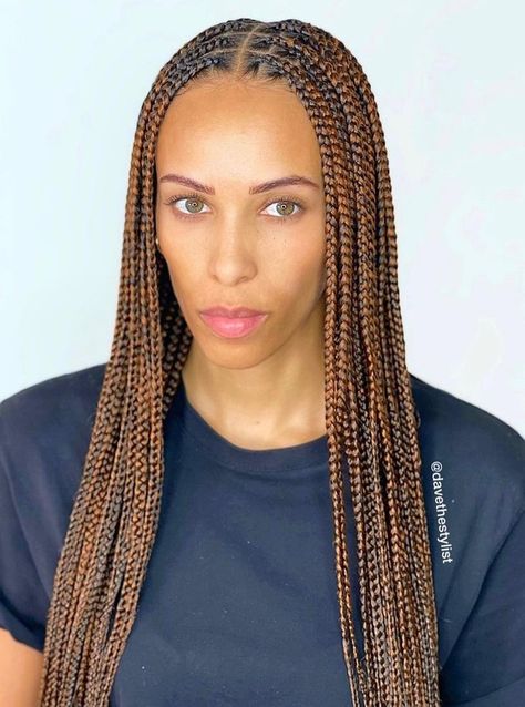 Brown Knotless, Colored Box Braids, Tight Braids, Knot Braid, Blonde Braids, Box Braids Hairstyles For Black Women, Small Braids, Short Braids, Box Braids Styling