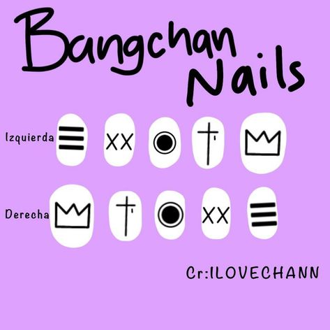 Skzoo Nail Design, Bangchan Nail Art, K-pop Nail Ideas, Straykids Nail Ideas, Skz Nail Art Design, Skz Nail Art Ideas, Straykids Nail Art, Straykids Nails Ideas, Stray Kids Acrylic Nails