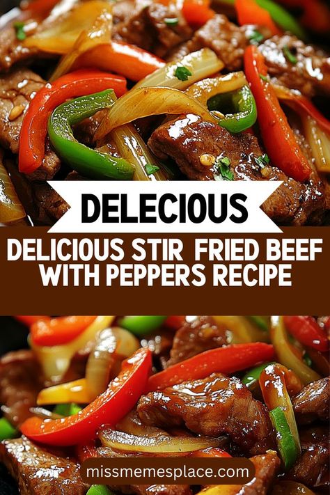 Treat yourself to a delightful meal with this Chinese onion pepper steak recipe! This stir-fried beef with peppers combines savory flavors and fresh ingredients, ensuring a healthy and satisfying dinner. In less than 30 minutes, you can create a dish that’s perfect for any occasion. The tender beef, sautéed onions, and colorful bell peppers not only look stunning but also provide a balance of textures and tastes. Beef Onions And Peppers, Pepper And Onion Stir Fry, Beef With Green Peppers, Steak And Peppers Stir Fry, Beef Tips Peppers And Onions, Onion Pepper Steak, Cube Steak Peppers And Onions, Beef Tips And Peppers And Onions, Peruvian Beef Stir Fry