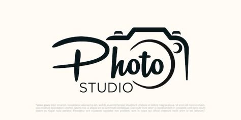 Vector creative studio photography logo ... | Premium Vector #Freepik #vector #icon #camera #logo #camera Photography Logos Design, Photography Logo Design Ideas, Creative Studio Logo, Photography Studio Logo, Camera Logo Design, Photography Logo Ideas, Creative Studio Photography, Best Photography Logo, Creative Photography Logo