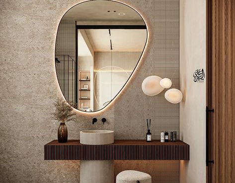 Toilet Projects | Photos, videos, logos, illustrations and branding on Behance Wabi Sabi Interior Bathroom, Wabi Sabi Toilet, Wabi Sabi Bathroom Inspiration, Wabi Sabi Interior Bedrooms, Wabi Sabi Bedroom Design, Wabi Sabi Bathroom, Wabi Sabi Bedroom, Bathroom Mirror Ideas, Loft Designs