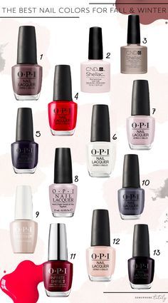 Opi Nail Ideas, Winter 2024 Nail Polish Colors, 2023 Winter Nail Color Trends, Best Nail Colors 2023, Opi Nail Polish Colors Winter 2023, Opi Gel Polish Colors Winter 2022, Winter Opi Gel Colors, Opi Gel Polish Colors Winter, Opi Winter 2023