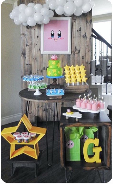 Kirby Wedding, Sweet 16 Pool Parties, Kirby Party, Nintendo Birthday Party, Kirby Birthday, Nintendo Birthday, John 9, Nintendo Party, Ghostbusters Party