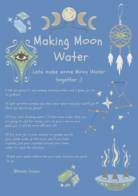 Witch Men, Witch Jars, Make Moon Water, Water Spells, Water Moon, Moon Activities, Witch School, Lunar Witch, Witch Rituals