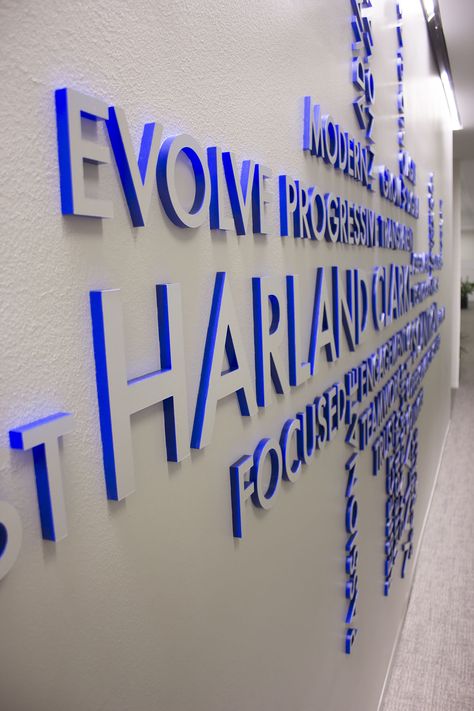 Office Logo Signage, Gradient Signage, Acrylic Letters Signage, Acrylic Signage Design, Logo Wall Design, Experiential Graphic Design, 3d Signage, Signage Acrylic, Logo Signage