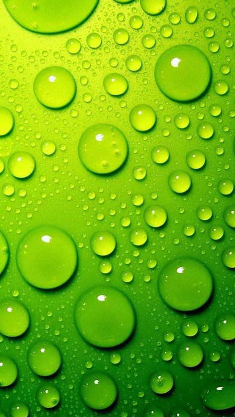 Lime Green Rain Drops iPhone Wallpaper Energy Wallpaper, Iphone 5 Wallpaper, Bubbles Wallpaper, Green Bubble, Widescreen Wallpaper, Water Droplets, Leaf Wallpaper, Green Energy, 3d Wallpaper