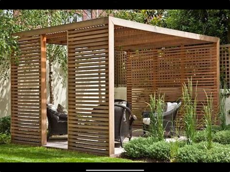 Wood Pergola Kits, Attached Pergola, Pergola Curtains, Cheap Pergola, Pergola Ideas, Building A Pergola, Modern Pergola, Pergola Attached To House, Wood Pergola