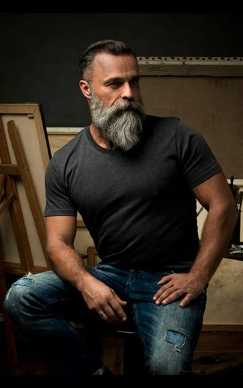 It's Time to Ditch the Hoodie (23 Photos) - Suburban Men Barba Hipster, Bart Styles, Viking Beard Styles, Beard And Mustache Styles, Long Beard Styles, Handsome Men Quotes, Mustache Styles, Best Beard Styles, Handsome Style