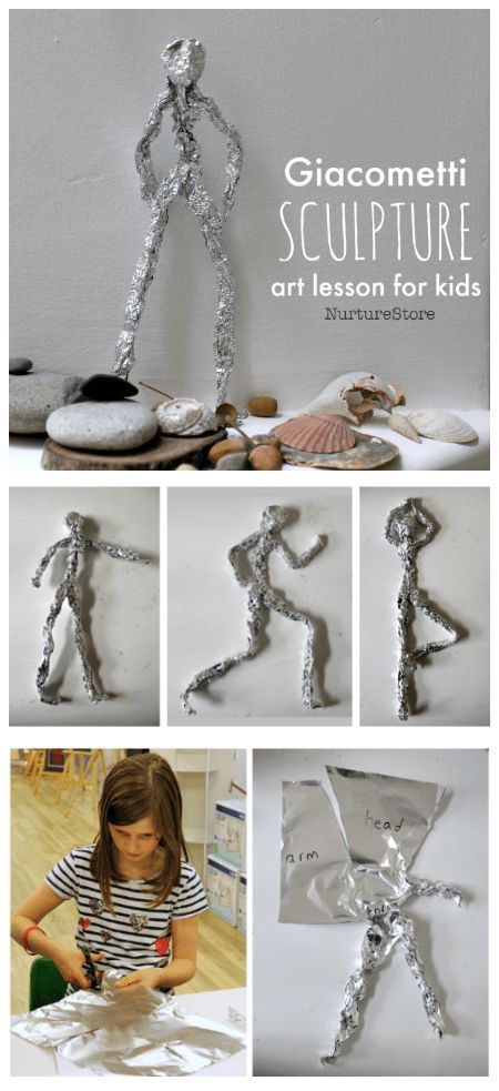 Giacometti Sculpture, Giacometti Art, Jaket Crochet, Art Lesson Plan, Easy Art Lessons, Classe D'art, Sculpture Art Projects, Art Project For Kids, Artist Study