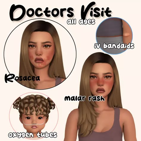 Sims 4 Hospital, Doctors Visit, Sims 4 Skin, Sims 4 Tsr, The Sims 4 Skin, Cc Packs, The Sims 4 Pc, Sims 4 Cas Mods, Sims 4 Mods Cc