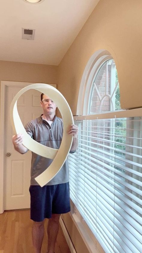 Arched Window Trim Ideas Interior, How To Trim An Arched Doorway, Archway Trim Ideas, Arch Trim Molding, Arched Window Trim, Window Trim Ideas Interior, Diy Window Blinds, Molding Window, Arched Window Coverings