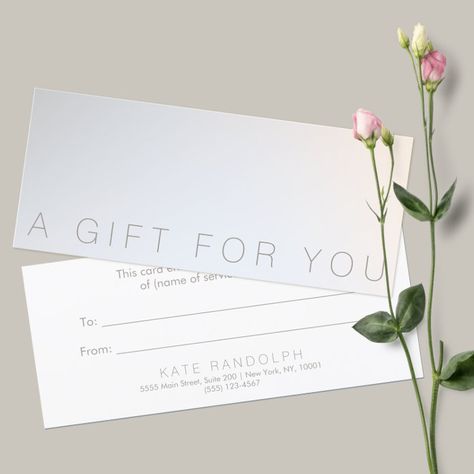 Gift certificate template