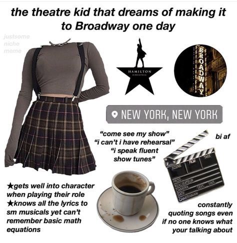 Theater Academia Aesthetic Outfits, Theater Academia Outfits, Thespian Aesthetic Outfit, Newsies Aesthetic Outfit, Thespian Outfits, Theatre Academia Aesthetic Outfit, Theater Kid Outfits, Theatre Kid Aesthetic Outfits, Theatre Academia Outfit