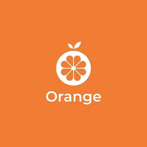 Fresh orange simple minimal logo design | Premium Vector #Freepik #vector #lemon-logo #lemon #lemon-lime #orange-fruit Logo Design Fruit, Orange Logo Design Ideas, Fruit Logo Branding, Lemon Logo Design, 9 Logo Design, Orange Logo Design, Citrus Logo, Orange Juice Brands, Orange Cosmetic