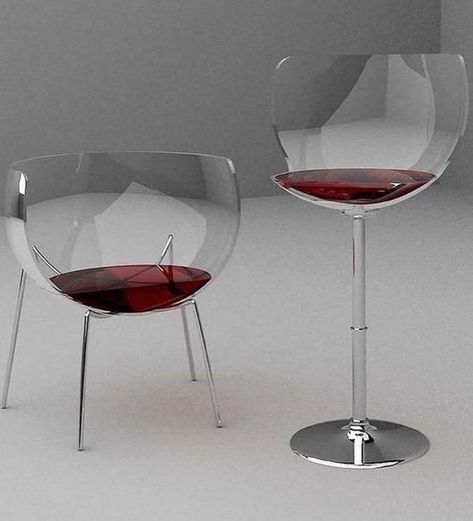 Glass Chair, Weird Furniture, Unique Furniture Design, Art Chair, Cafe Interior Design, Creative Furniture, Funky Furniture, Chaise Design, Cheap Furniture