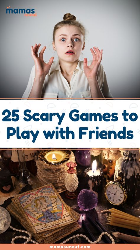 Horror Sleepover Ideas, Scary Games To Play In The Dark, Paranormal Games To Play With Friends, Horror Games To Play With Friends In Real Life, Scary Things To Do With Friends, Games To Play In The Dark Inside, Scary Games To Play With Friends In Real Life, Scary Party Games, Crazy Games To Play With Friends