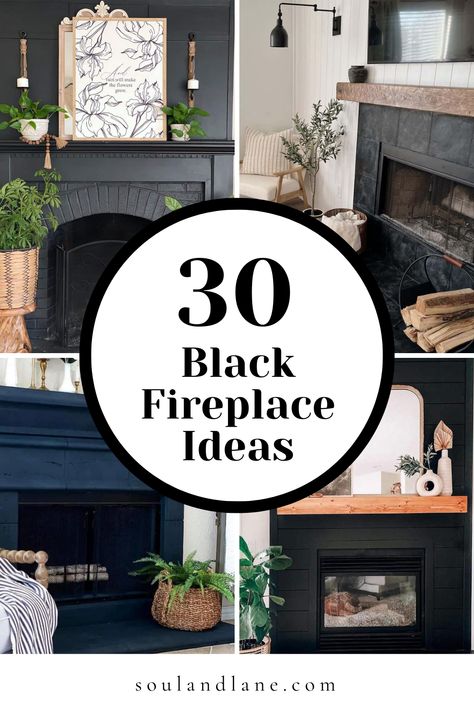 Ignite the warmth and sophistication in your home with these black fireplace ideas that redefine elegance. From sleek modern designs to timeless classics, explore the versatility of black as it enhances the focal point of your living space. Shiny Black Tile Fireplace, How To Style A Black Fireplace Mantle, Black Fireplace Remodel, Modern Black Tile Fireplace, Tiled Corner Fireplace Ideas, Living Room With Black Fireplace Wall, Moody Living Room Black Fireplace, Black Surround Fireplace, Black Fireplace And Mantle