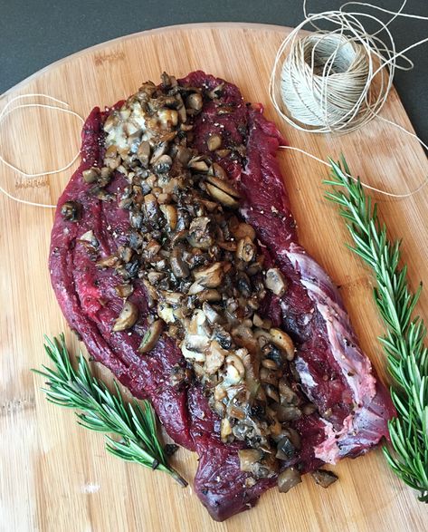 Back Strap Venison Recipe, Deer Loin Recipes, Stuffed Venison Backstrap, Deer Tenderloin Recipes, Stuffed Venison, Venison Tenderloin Recipes, Venison Loin, Venison Backstrap Recipes, Smoked Venison