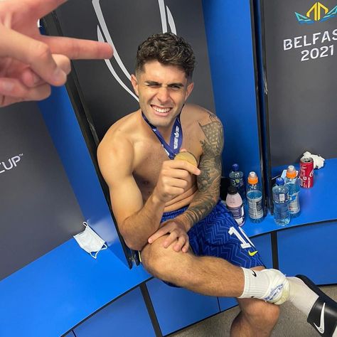 Chelsea Fc Players, Soccer Pro, Cute Football Players, Football Wags, Chelsea Fans, Christian Pulisic, Soccer Guys, England Football, International Football