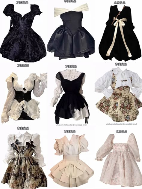 Taobao Dresses, Harajuku Style Ruffled Party Dress, Kawaii Dresses With Ruffles For Cosplay Events, Fitted Harajuku Dress With Bow, Kawaii Ruffled Dress For Cosplay, Kawaii Dresses With Bow, Ethereal Dress, Girl Boss Style, Shein Outfits