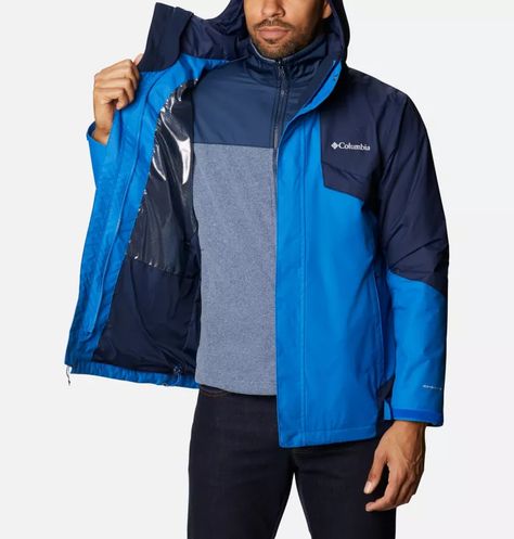 Men's Bugaboo™ II Fleece Interchange Jacket | Columbia Sportswear Columbia Jacket Outfit, Water Shoes For Kids, 3 In 1 Jacket, Kid Lifestyle, Columbia Fleece, Clothing Care, Cycling Outfit, Columbia Sportswear, Rain Wear