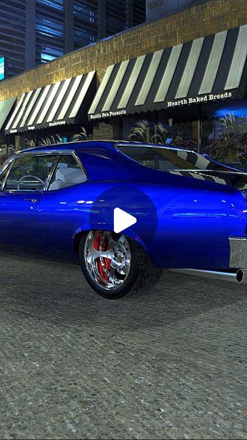 Chevy Nova Custom, Blue Cars, Music To My Ears, Hot Rods Cars Muscle, Custom Chevy Trucks, Chevy Muscle Cars, Cars Muscle, Custom Muscle Cars, Chevy Nova