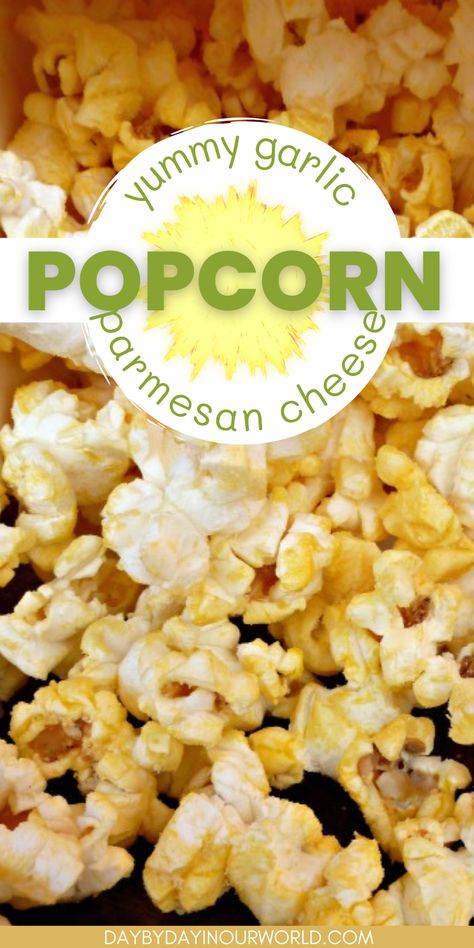 Garlic Parmesan Popcorn, Popcorn Recipes Savory, Homemade Popcorn Seasoning, Parmesan Popcorn, Popcorn Seasoning Recipes, Popcorn Recipes Easy, Family Snacks, Homemade Popcorn, Popcorn Recipe