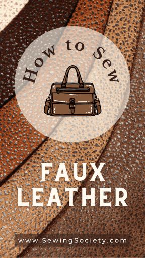 How to Sew Faux Leather – Sewing Society Lv Faux Leather Fabric, Faux Leather Bag Pattern Free, Sewing With Faux Leather Projects, Diy Faux Leather Sewing Projects, Faux Leather Diy Projects Ideas, Sewing Faux Leather Fabric, Faux Leather Purse Pattern, Faux Leather Purse Diy, Crafts With Faux Leather Sheets