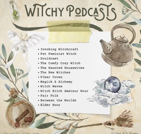 Witchy Podcasts, Water Of Whimsy, Water Witchcraft, Green Witchcraft, Witch Tarot, Wiccan Magic, Witch Spirituality, Witchy Tips, Eclectic Witch