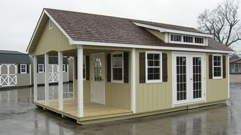 Shed To Tiny House Cottage, Diy Guest House Shed, She Shed Tiny House, Storage Shed Into Tiny House, Connecting Two Sheds Together, How To Turn A Shed Into A Tiny House, Sheds Turned Into Homes Interior, Turn A Shed Into A Tiny House, Shed To Tiny House Interior Ideas