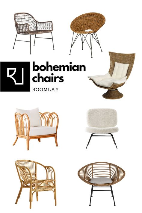 Are you looking to create a Bohemian-style living room? Whether you are looking for a rattan or wicker, boho accent chairs make it easy to add a splash of color to your space. #bohochairslivingroom #bohoaccentchairs #bohemianinterior #bohemiandecor #rattanchair Boho Accent Chairs For Living Room, Bohemian Furniture Ideas, Sectional Rug, Organizing Ideas For Desk, Desk Organizing Ideas, Cheap Organizing Ideas, Organizing Ideas For Closets, Boho Accent Chair, Boho Chairs