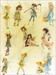 Disney Faries, Disney Fairies Pixie Hollow, Tinkerbell And Friends, Tinkerbell Fairies, Hollow Art, Pixie Hollow, Disney Fairy, Fairy Artwork, Fairy Friends