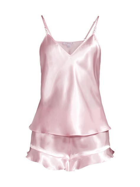 Shop In Bloom Felicity Hope 2-Piece Satin Pajama Short Set | Saks Fifth Avenue Cute Pyjama, 2023 Wishlist, Pajama Short Set, Ruffled Shorts, Pijamas Women, Silk Pjs, Pajama Short, Satin Pajama Set, Cute Pjs