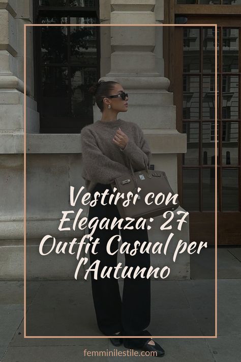 Trova l’ispirazione per il tuo guardaroba autunnale con 27 outfit casual, eleganti e adatti a ogni occasione del 2024. Ogni proposta è pensata per adattarsi a tutte le silhouette, comprese quelle curvy, garantendo un look sempre chic e sofisticato. Ideali per chi ama sentirsi stiloso di giorno e di sera, questi outfit combinano tendenze attuali con un tocco di classe senza tempo. Preparati a vivere un autunno all'insegna dello stile con questi look impeccabili! Autumn Outfits Casual Chic, Outfit Chic Elegant, Minimalist Chic Outfit, Moda Over 50, Moda Casual Chic, Stile Casual Chic, Style Casual Chic, Outfit Chic, Minimalist Chic