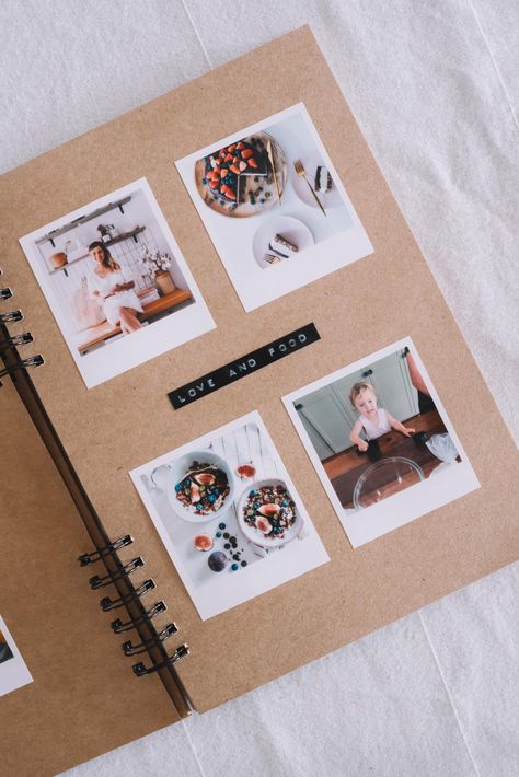 Mother’s Day DIY Idea: A Photo Recipe Book! | a pair & a spare | Bloglovin’ Baby Books Diy, Diy Photo Book, Buch Design, Photo Album Diy, Scrapbook Book, Album Diy, Baby Journal, Baby Album, Photo Album Scrapbooking