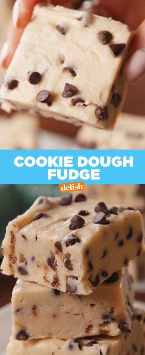 Cookie Dough Fudge Recipe, Chocolate Chip Cookie Dough Fudge, Cookie Dough Vegan, Eating Cookie, Cookie Dough Fudge, Oh Fudge, Candy Fudge, Fudge Recipe, Chocolate Chip Cookie Dough