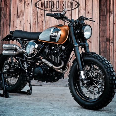 Yamaha Scrambler, Tracker Bike, Yamaha Xt 600, Adventure Bike Motorcycles, Custom Bikes Cafe Racers, Yamaha Cafe Racer, Honda Scrambler, Moto Scrambler, Moto Yamaha