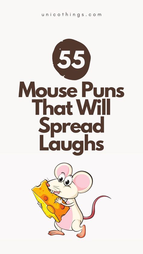 Get ready to squeak with laughter with these funny mouse puns that will make you do the 'mouse shuffle' of joy. Witty Comebacks, Double Entendre, Funny Mouse, Funny Puns, Smile On, Brighten Your Day, Puns, A Smile, Get Ready