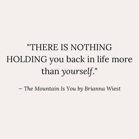 Books That Changed My Mindset 🧠 These powerful self-help book quotes helped me let go, embrace challenges, and shift my perspective: 🌟 “There is nothing holding you back in life more than yourself.” — The Mountain Is You 🌟 “Decide the type of person you want to be. Prove it to yourself with small wins.” — Atomic Habits 🌟 “Our thoughts become our reality.” — How to Stop Doubting Your Greatness What’s a quote that changed YOUR mindset? Share it below! 👉 Save for a mindset boost and follow @... Prove It To Yourself Quotes, Atomic Habits Book Quotes, Bad Habits Quotes, Atomic Habits Quotes, Habit Books, 2025 Board, Habit Quotes, Small Wins, Atomic Habits