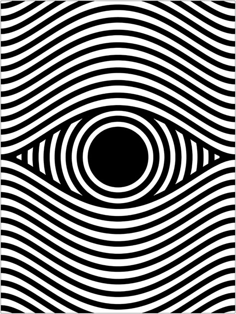 Op art eye portrait format - Optical Illusions (Op Art) Adult Coloring Pages Op Art Illusion, Rhythm Drawing, Eye Illusions, Illusion Pictures, Illusion Drawings, Illusions Art, Eye Logo, Art Optical, Optical Illusions Art