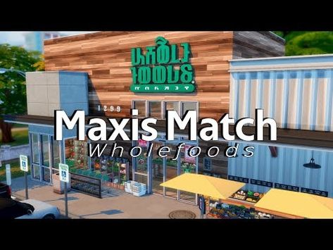 (111) Maxis Match Wholefoods Grocery Store| FUNCTIONAL | The Sims 4 Build Review + BIG ANNOUNCEMENT - YouTube Sims4 Grocery Store, Sims 4 Supermarket Build, Sims 4 Functional Grocery Store, Sims 4 Functional Lots, Grocery Store Sims 4 Cc, Sims 4 Store Build, Sims 4 Grocery Store Cc, Sims 4 Supermarket, Sims 4 Lots Community