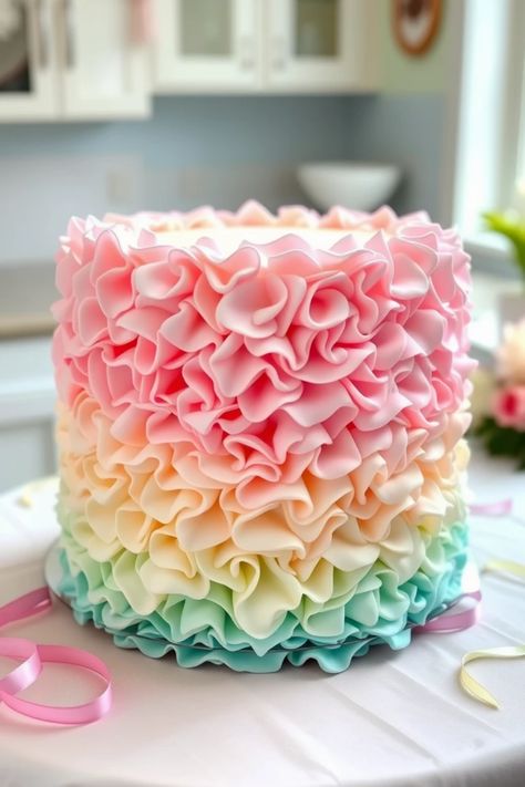 Looking for inspiring ways to decorate an 8-inch round cake? Check out these 29 creative cake decorating ideas perfect for every occasion! From stunning ombre ruffles to playful top decorations, these ideas will spark your creativity. Whether it’s a birthday bash, an anniversary celebration, or just a sweet treat for yourself, these cake ideas are sure to please everyone. Dive into the world of cake artistry and make something special that everyone will adore Birthday Cake Ideas Rainbow, 1st Birthday Cake Decorating Ideas, Dye Free Cake Decoration, Vibrant Birthday Cakes, Fun Decorated Cakes, 8 Inch Round Cake Decorating Ideas, Easy Squishmallow Cake, Simple Birthday Cake For Girls Kids, Two Sweet Birthday Cake Ideas