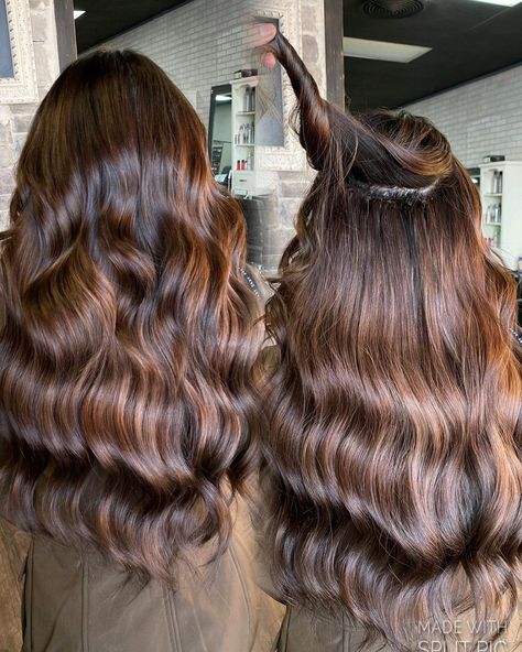 𝑩𝒓𝒊𝒕𝒕𝒂𝒏𝒚 𝑫𝒆𝒍 𝑻𝒐𝒓𝒂𝒍 on Instagram: “Chocolate brown hair with @bellamihair 22inch volume weft extensions I’m so in love with this color🤎 Using @redken shades eq 4n 5n 5G…” Chocolate Hair Color, Shade Hair, Hair Color Chocolate, Weft Extensions, Redken Shades, Chocolate Hair, Chocolate Brown Hair, Redken Shades Eq, So In Love