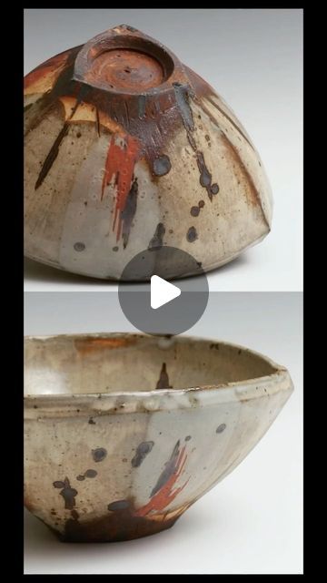 Pottery Bowl Glazing Ideas, Kohiki Pottery, Raku Glaze Ideas, Oxides On Ceramics, Iron Oxide Ceramics, Ceramic Oxides, Pottery Soup Bowls, Iron Oxide Wash Pottery, Glaze Combos For Pottery