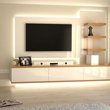 Latest Beautiful DIY #TV #Stand #Idea's for your #Living Room Tv Cabinet Design Modern, Tv Room Decor, Modern Tv Room, Modern Tv Unit Designs, Tv Unit Furniture Design, Tv Unit Decor, Modern Tv Wall Units, Tv Stand Decor, Tv Unit Interior Design