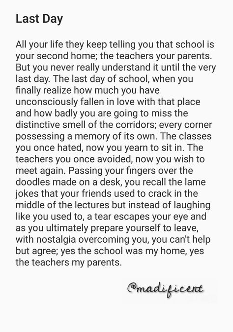 Last Day Last Day Of School Message To Friends, Last Year Of Middle School Quotes, Last Day Of School Letter To Friends, Farewell Speech For Seniors In School, Quotes About Last Day Of School, Sister Leaving For College Quotes, Farewell Day Speech, Farewell Letter To Classmates, Leaving High School Quotes