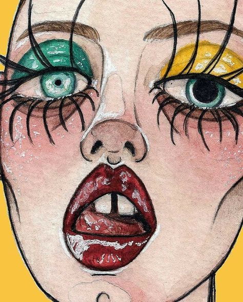 Artsy Painting Ideas, Drawing Inspo Sketch, Inspo Sketch, Lindsey Wixson, Arte Indie, Arte Peculiar, Grunge Art, W Magazine, Arte Sketchbook