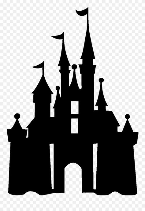 Disney Castle Clipart, Disney Castle Silhouette Svg, Cinderella Castle Silhouette, Castle Sillouhette, Disney Back To School Door Ideas, Disney Castle Svg Free, Disney Png Free, Disneyland Castle Silhouette, Castle Svg Free