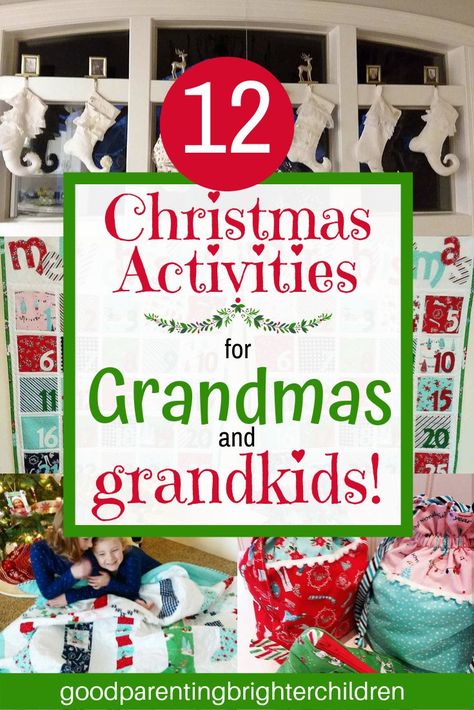 Christmas Traditions For Grandchildren, Christmas With Grandkids, Christmas Games For Toddlers, Christmas Gift Ideas For Grandparents, Grandparent Quotes, Grandparents Activities, Grandparents Christmas, Grandparenting, Activities Ideas