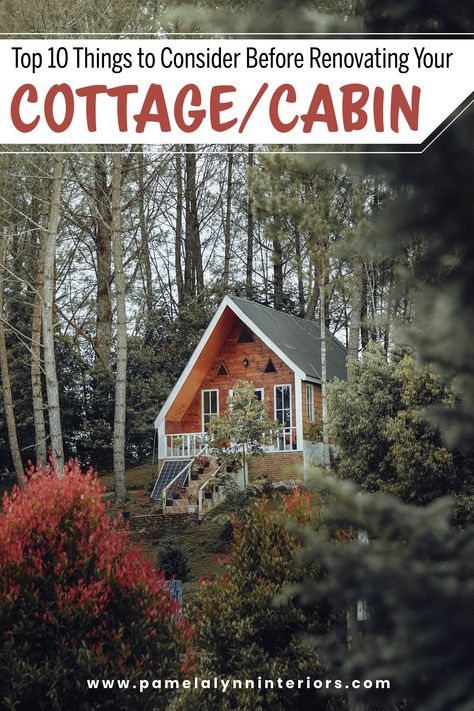 A Must Read for your Cottage, cabin or lakehouse build or renovation. Small Lake Cabin Exterior, Cozy Lake Cottage, Maine Cabin Interior, Lake Cottage Aesthetic, Small Lake Cabin Interiors, Lake Cabin Exterior, Lake Cabins And Cottages, Mountain Cottage Decor, Tiny Lake Cottage